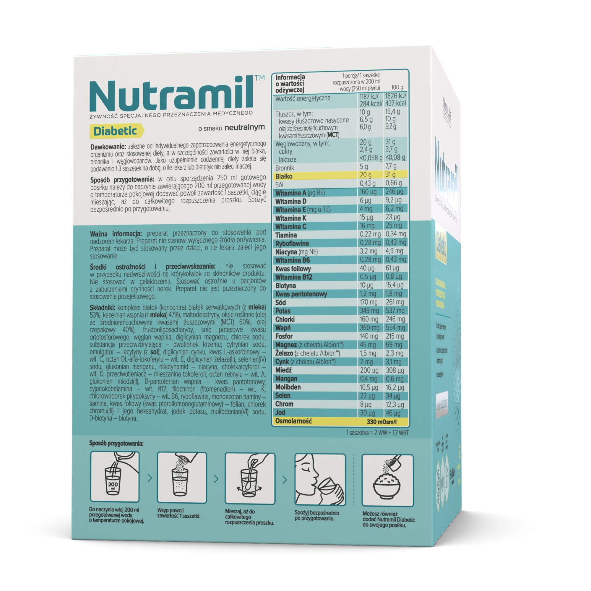 Nutramil Diabetic neutral, 6 saszetek