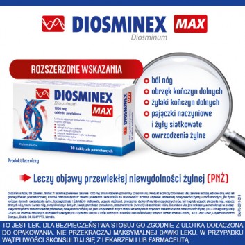 Diosminex Max 1000mg 30 tabletek