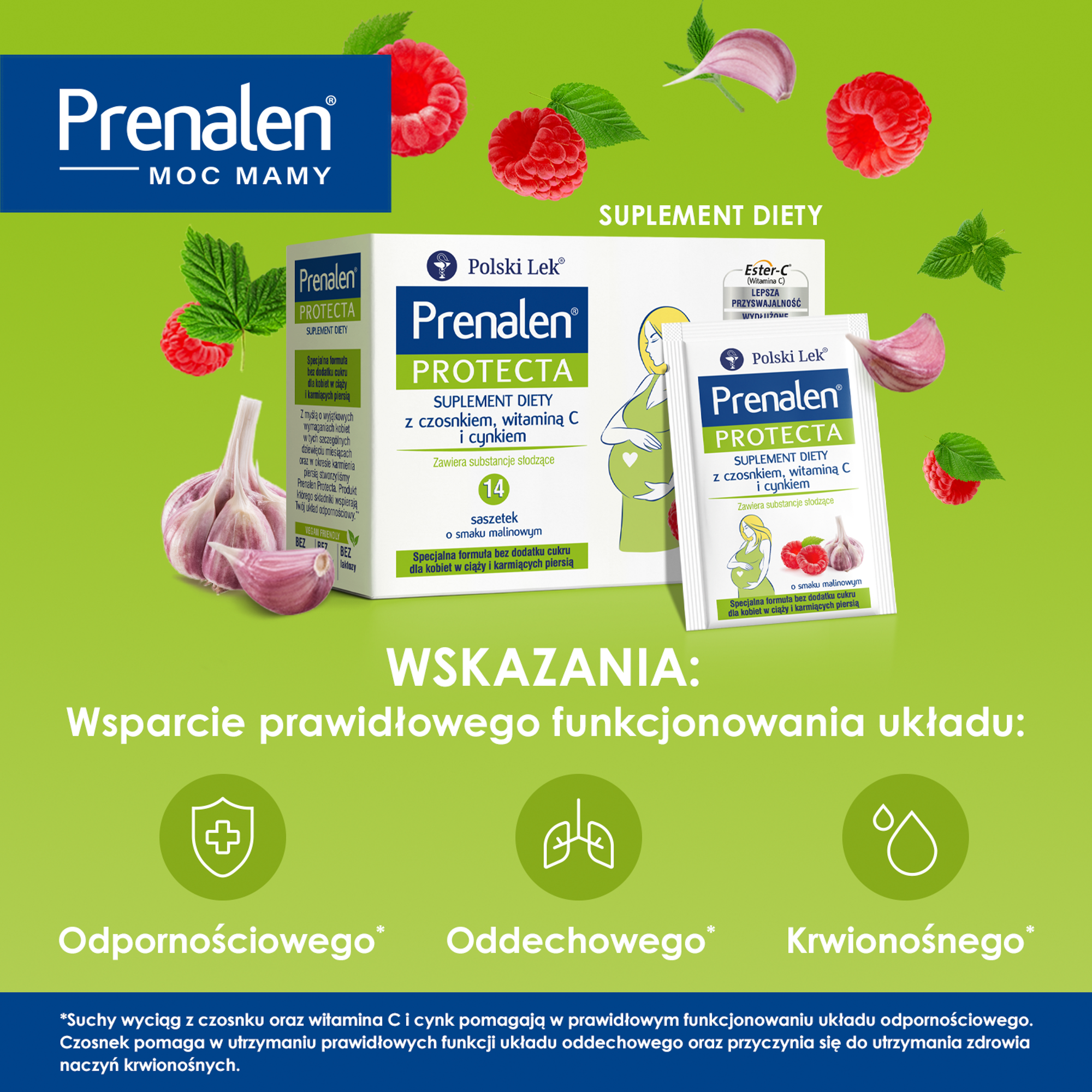 Prenalen dla kobiet w ciąży i karmiących piersią, saszetki, 14 sztuk