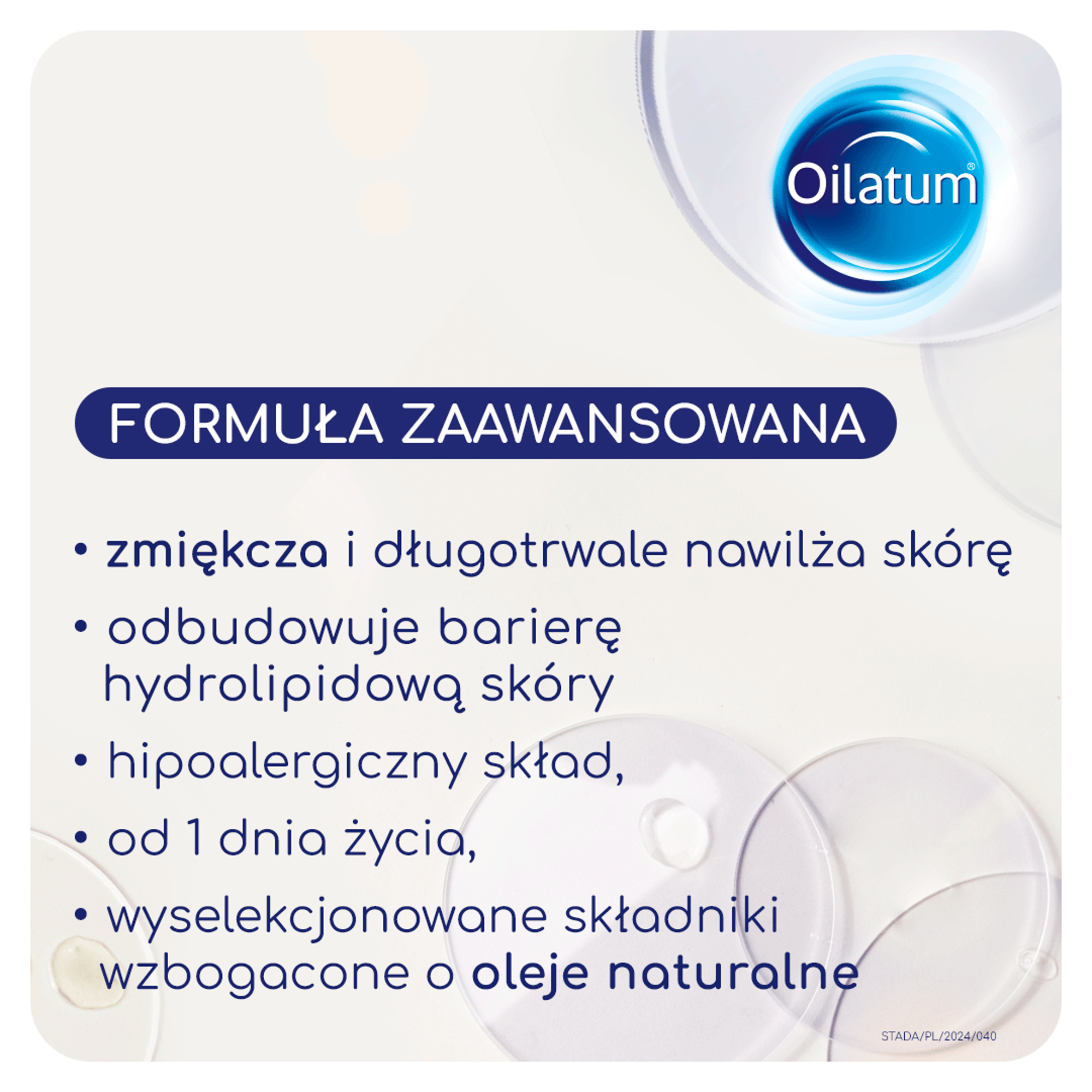 Oilatum Formuła Zaawansowana aksamitne mleczko do ciała 400 ml
