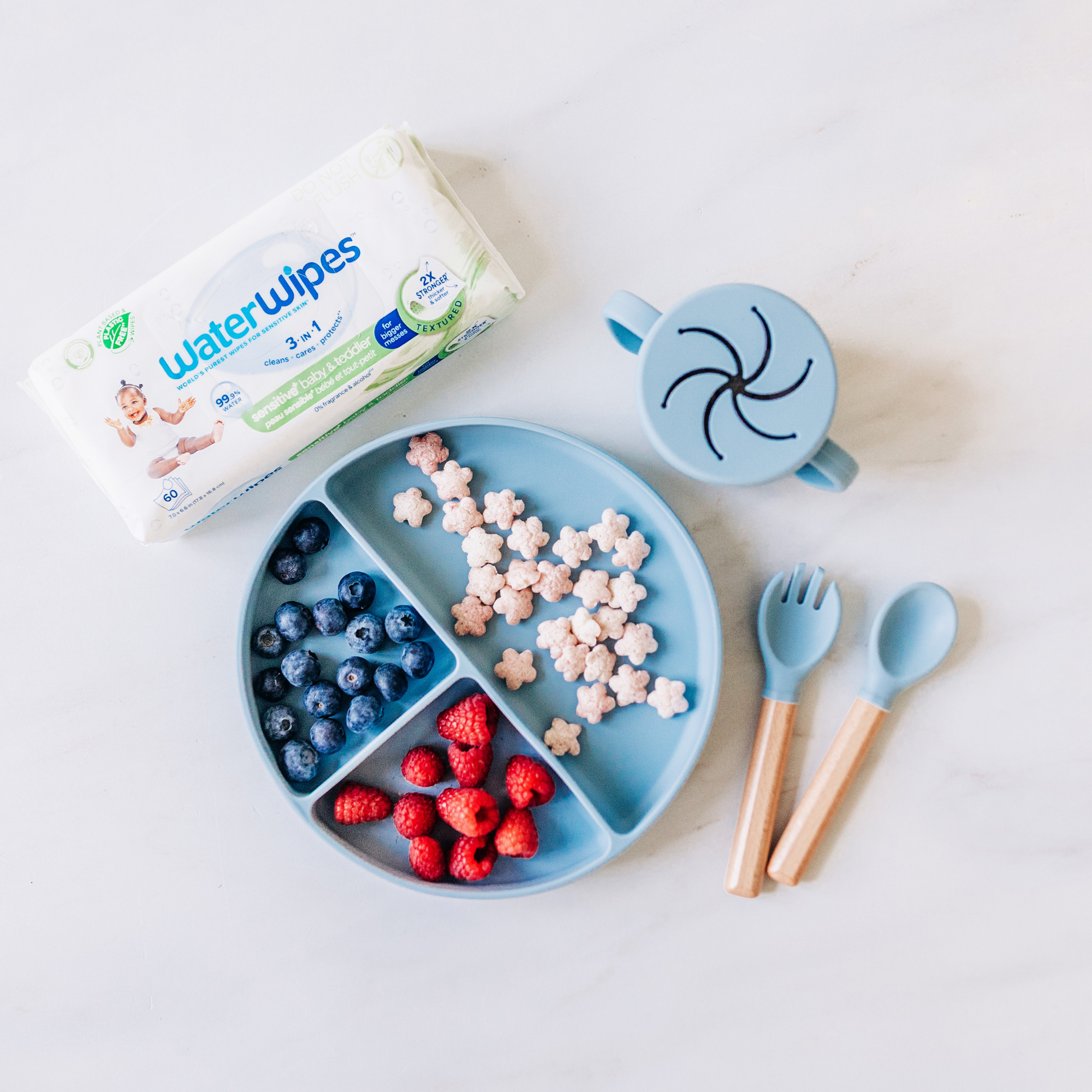 WaterWipes Soapberry Chusteczki nawilżane dla niemowląt, 12 x 60 sztuk