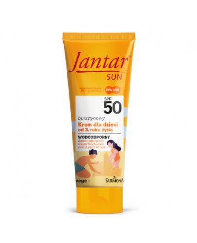 Jantar Sun bursztynowy krem dla dzieci od 3. roku życia wodoodporny SPF 50 50 ml zdjęcie