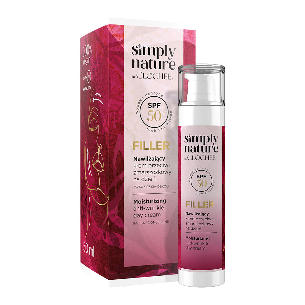 Clochee Simply Nature Filler  SPF 50 na dzień, 50 ml zdjęcie