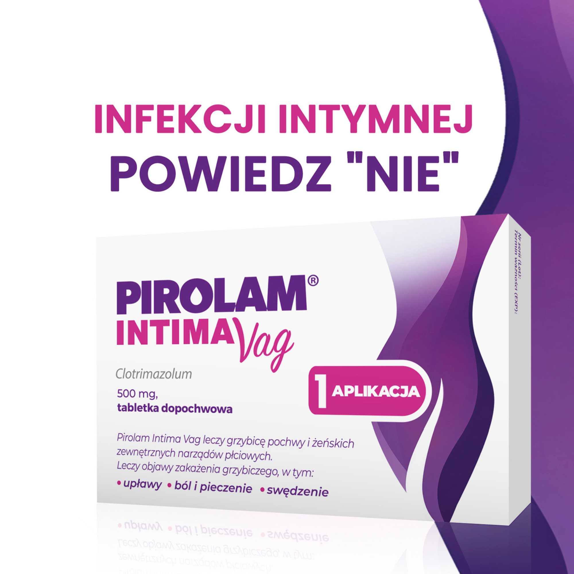 Pirolam Intima Vag 500 mg 1 tabletka dopochwowa