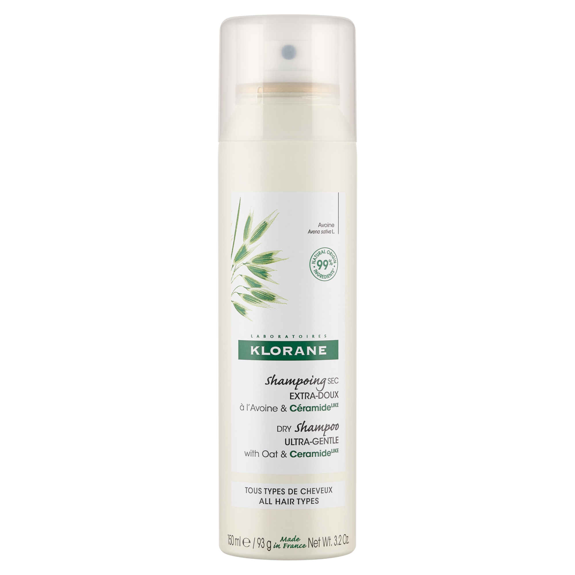 Klorane Ultrałagodny szampon suchy z owsem i ceramidami, 150 ml zdjęcie