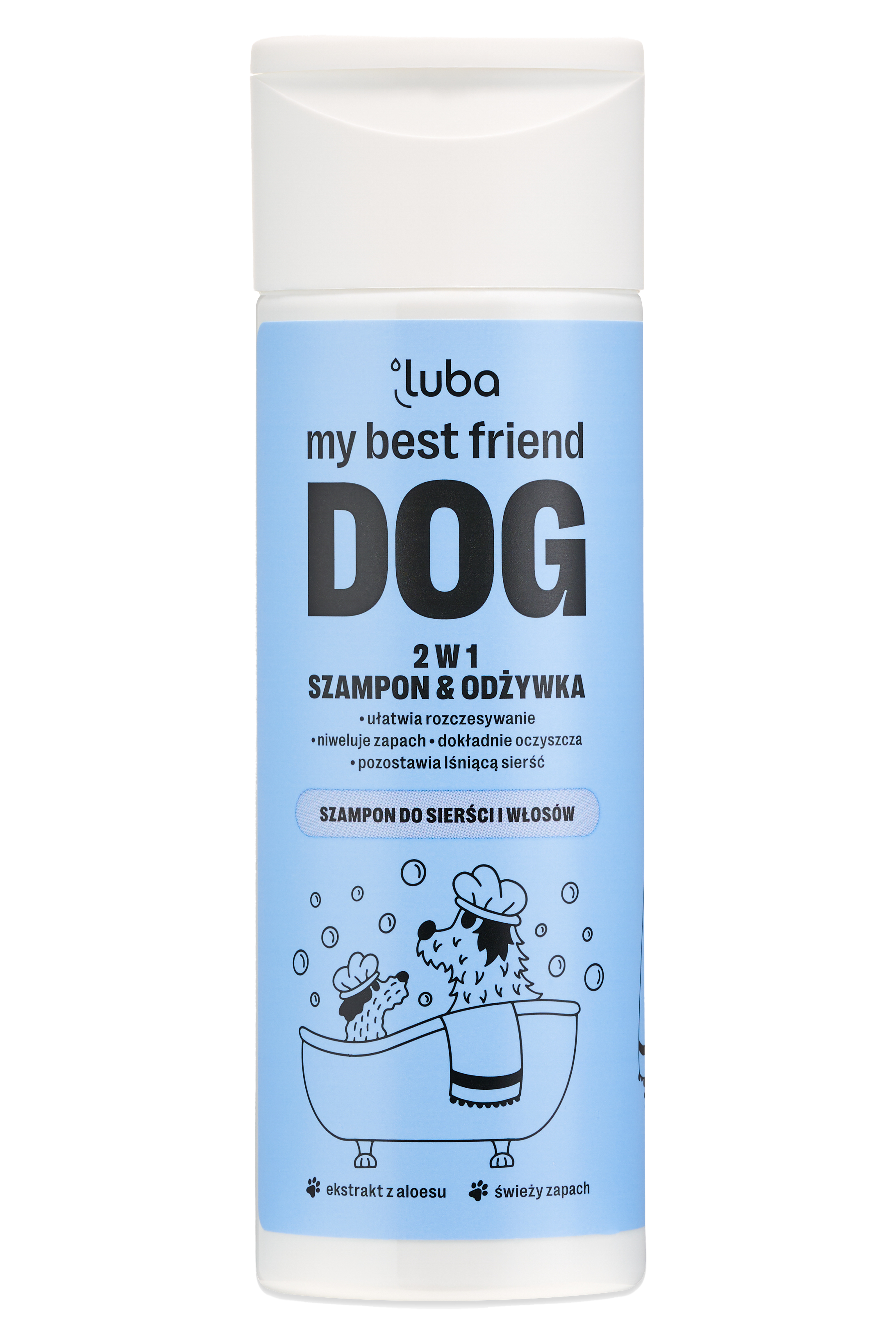 Luba my best friend DOG szampon i odżywka 2w1 dla psów, 200 ml