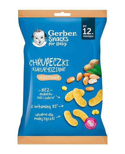 Gerber Chrupeczki kukurydziane orzechowe po 12. miesiącu, 28 g zdjęcie