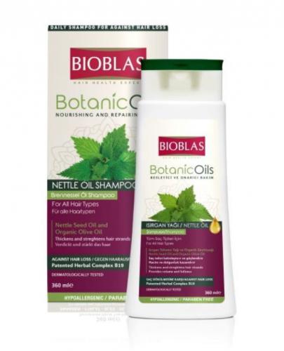 Bioblas Szampon z olejem pokrzywowym, 360 ml, cena, wskazania, składniki zdjęcie