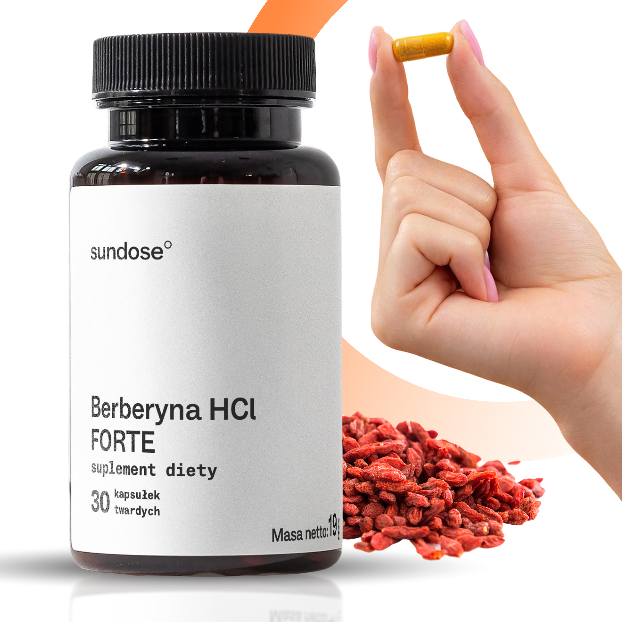 Sundose Berberyna HCl Forte, kapsułki, 60 sztuk