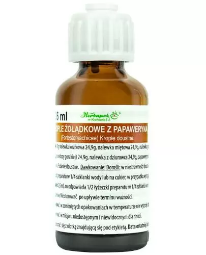 Krople żołądkowe z papaweryną 35 ml zdjęcie