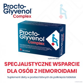 Procto-Glyvenol Complex 300mg na hemoroidy 30 tabletek