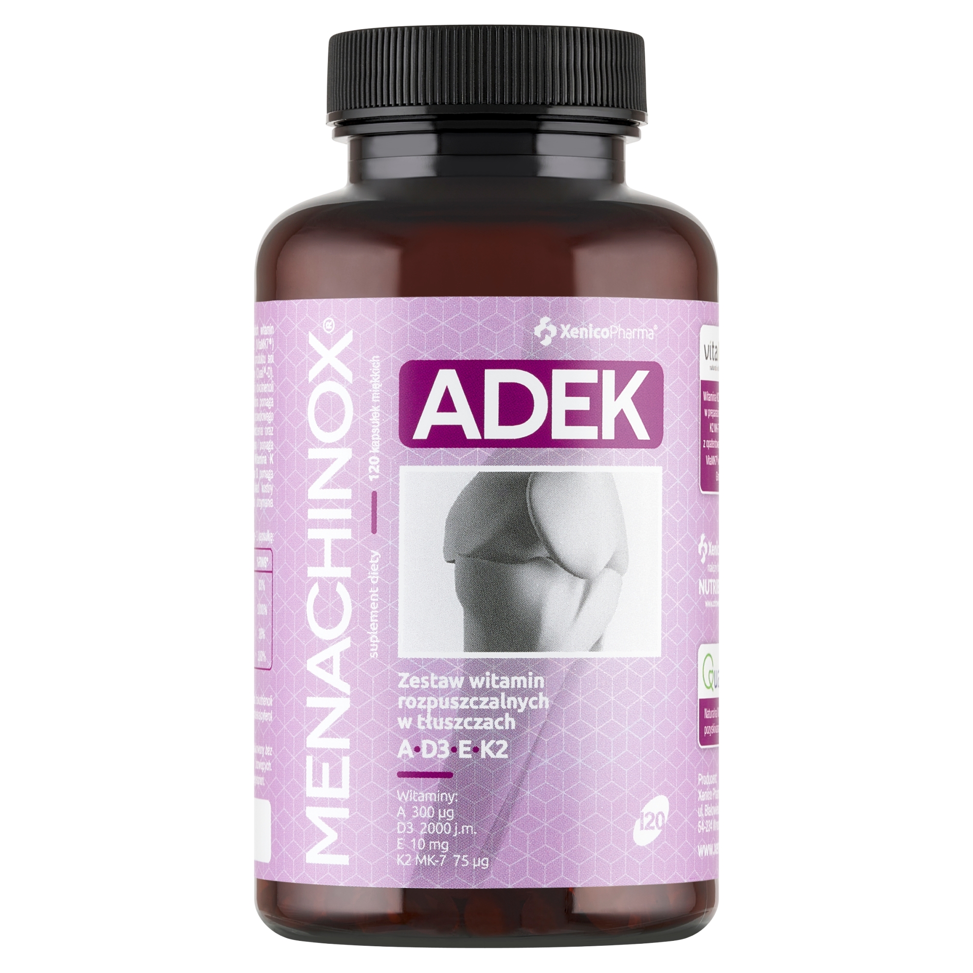 Menachinox ADEK, 120 kapsułek