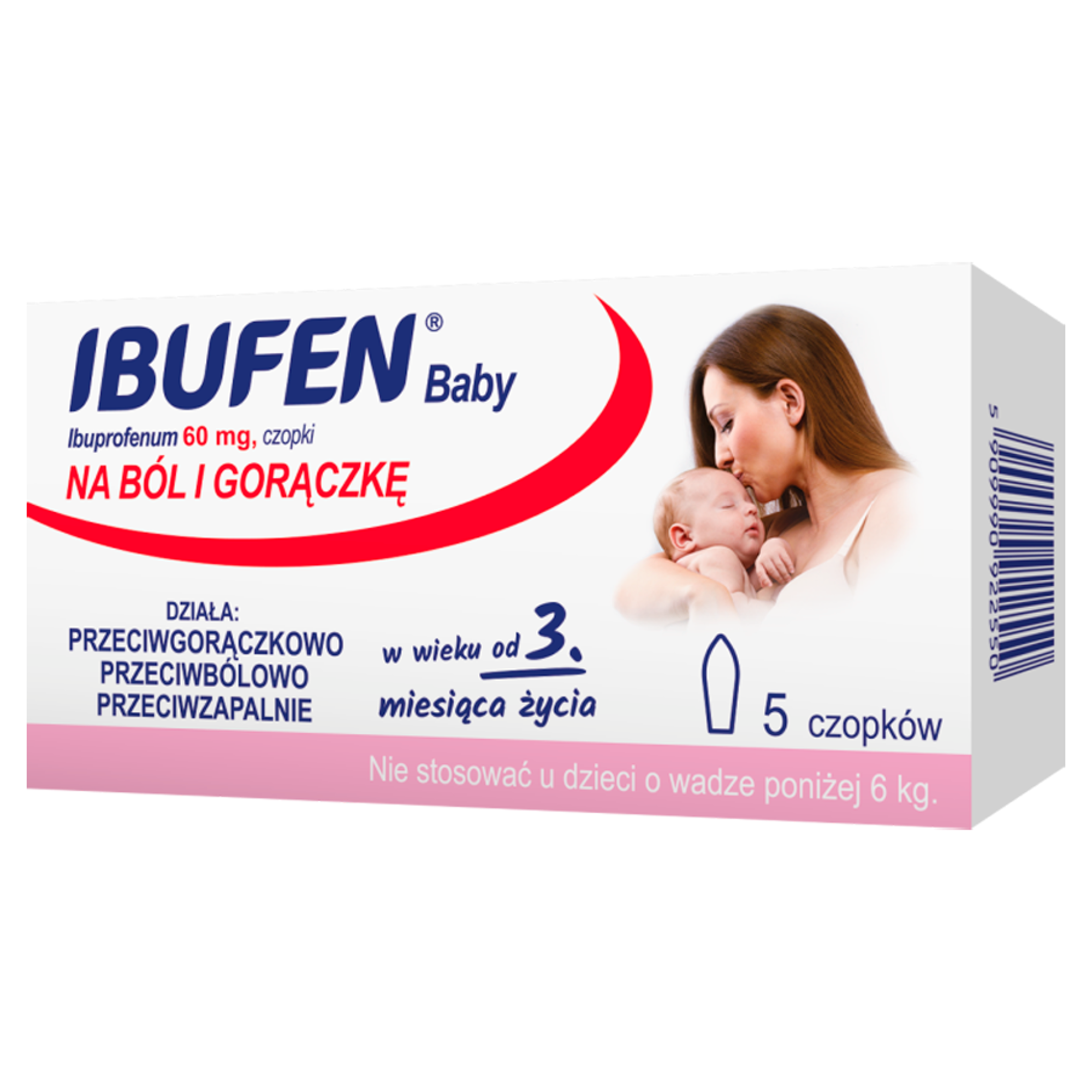Ibufen Baby 60mg 5 czopków  zdjęcie