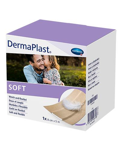 DermaPlast Plaster Soft 8 cm x 5 m, 1 sztuka zdjęcie