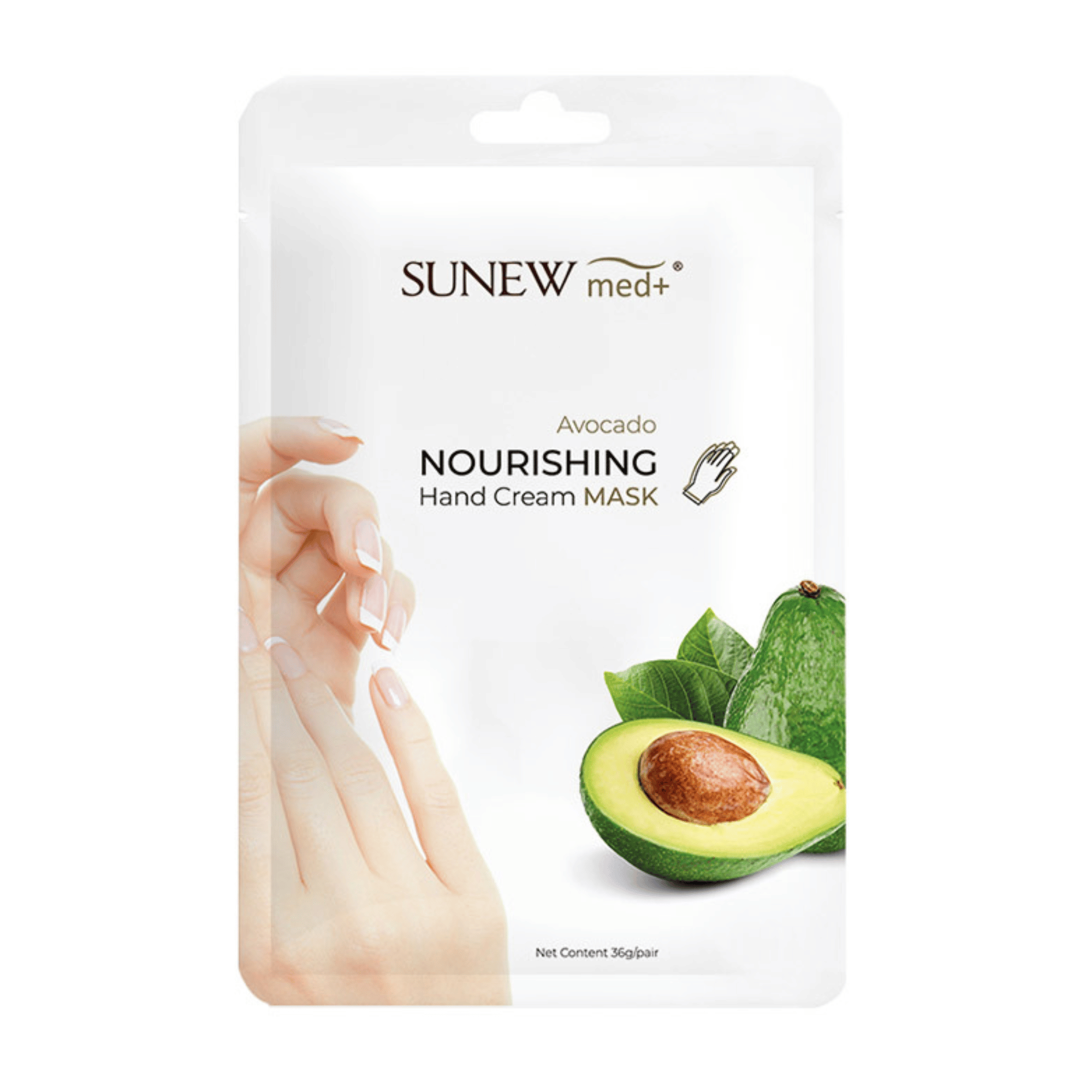 SunewMed+, Maska do dłoni avocado (36 g), 2 sztuki zdjęcie