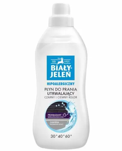 Biały Jeleń Czarny i ciemny kolor hipoalergiczny płyn do prania 1000 ml zdjęcie