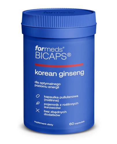 Bicaps Korean ginseng 60 kapsułek zdjęcie