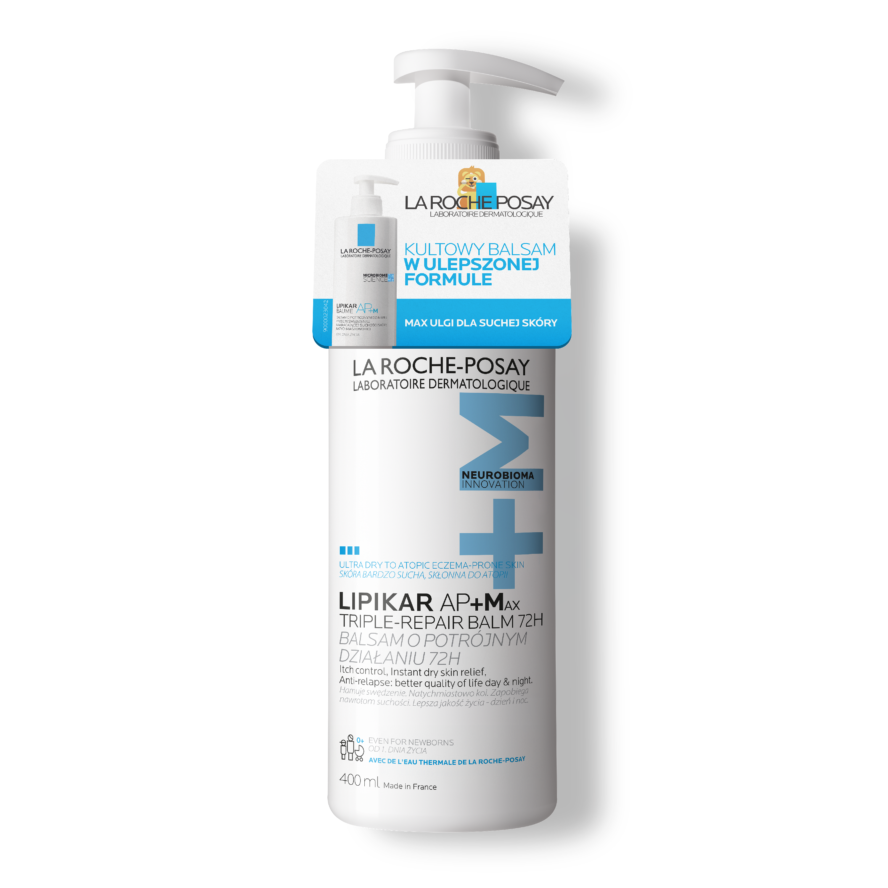 La Roche Posay Lipikar, Balsam Ap+Max do skóry bardzo suchej i atopowej, 400 ml