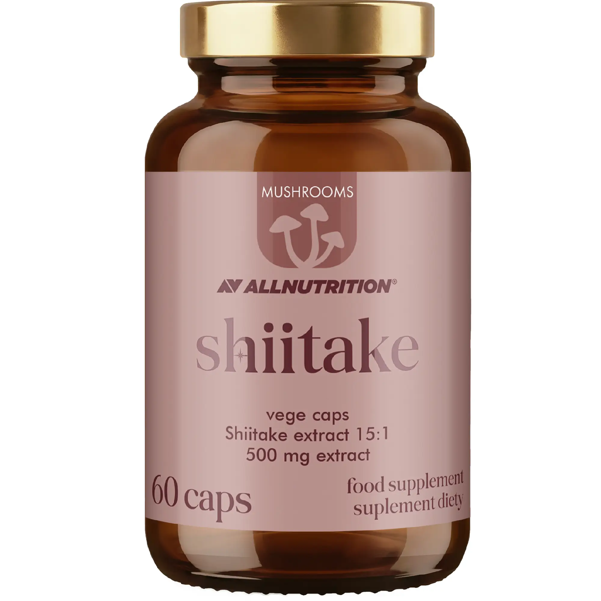 Allnutrition Mushrooms Shiitake, kapsułki, 60 sztuk zdjęcie