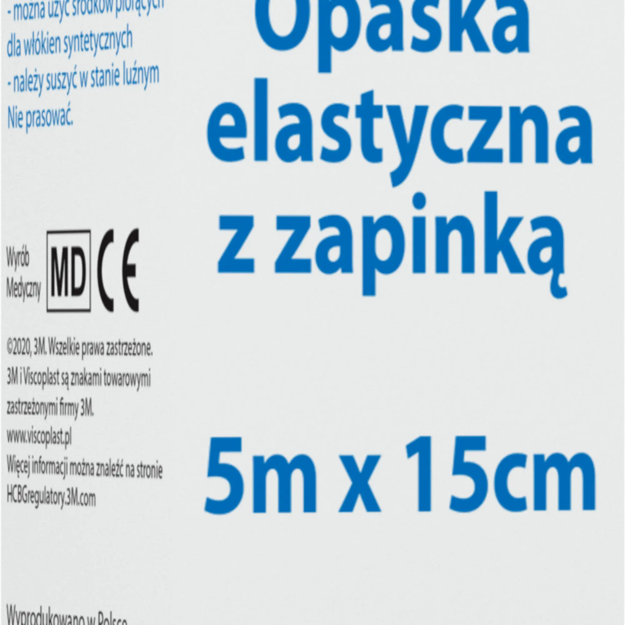 Viscoplast opaska elastyczna z zapinką 5m x 15cm 1 sztuka