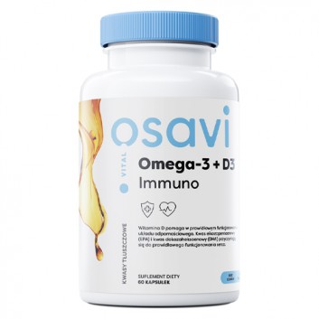 Osavi Omega-3 + D3 Immuno 60 kapsułek