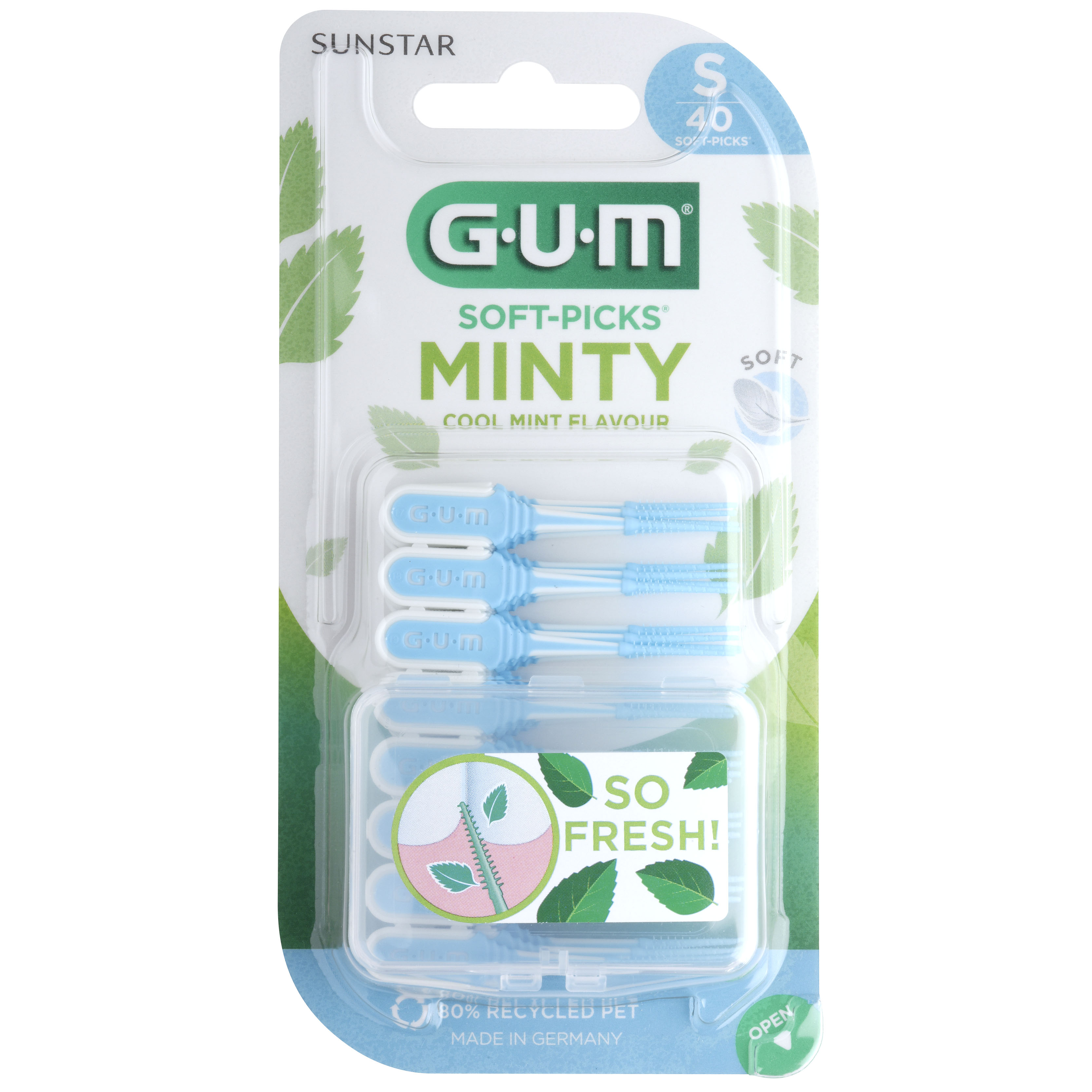 GUM Soft-Picks Comfort-flex gumowe szczoteczki międzyzębowe miętowe małe 40 sztuk zdjęcie