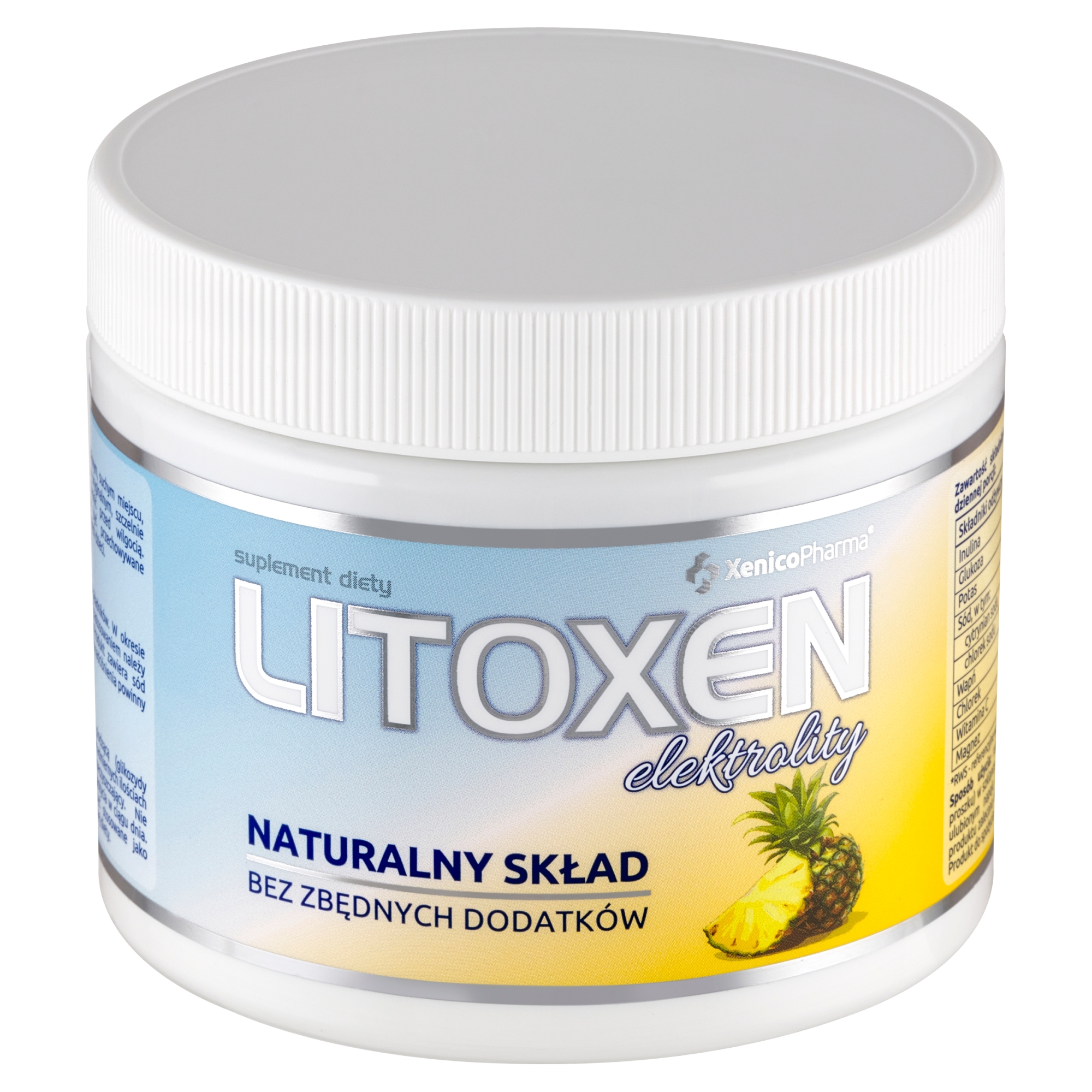 Litoxen elektrolity o smaku ananasowym, 30 porcji