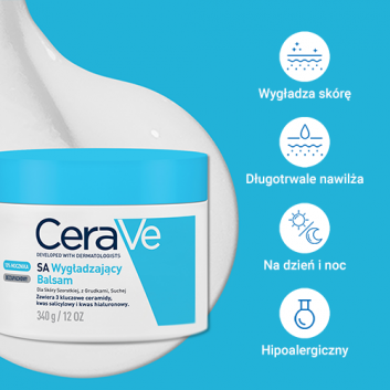 CeraVe SA, wygładzający balsam do skóry suchej, 340 g