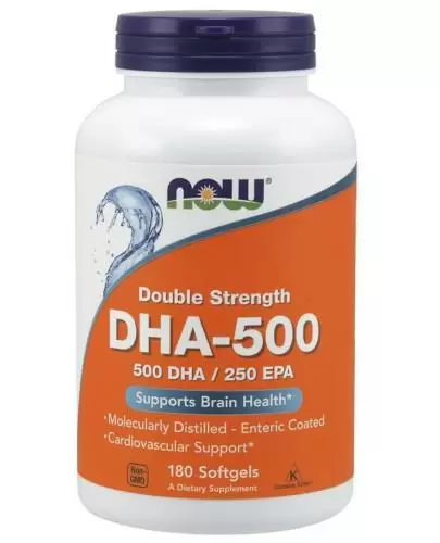 NOW Foods DHA 500 mg 180 kapsułek zdjęcie