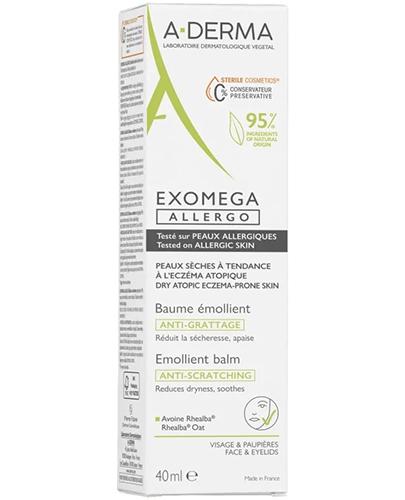 A-Derma Exomega Allergo Balsam emolient, 40 ml zdjęcie