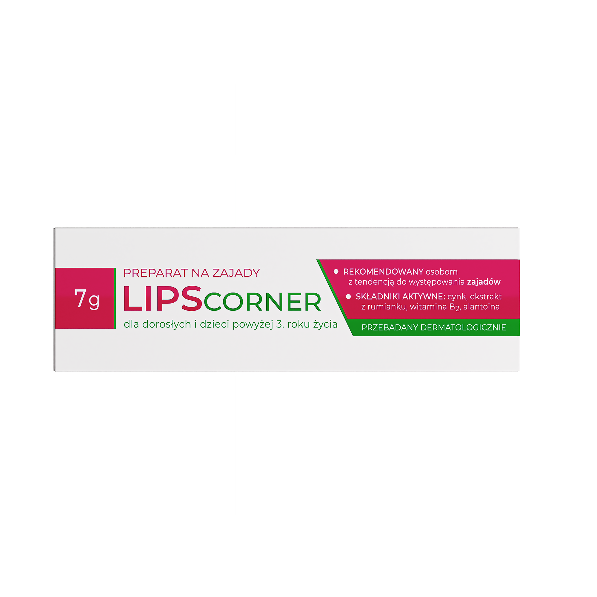 Lipscorner Preparat na zajady dla dorosłych i dzieci powyżej 3 lat, 7 g
