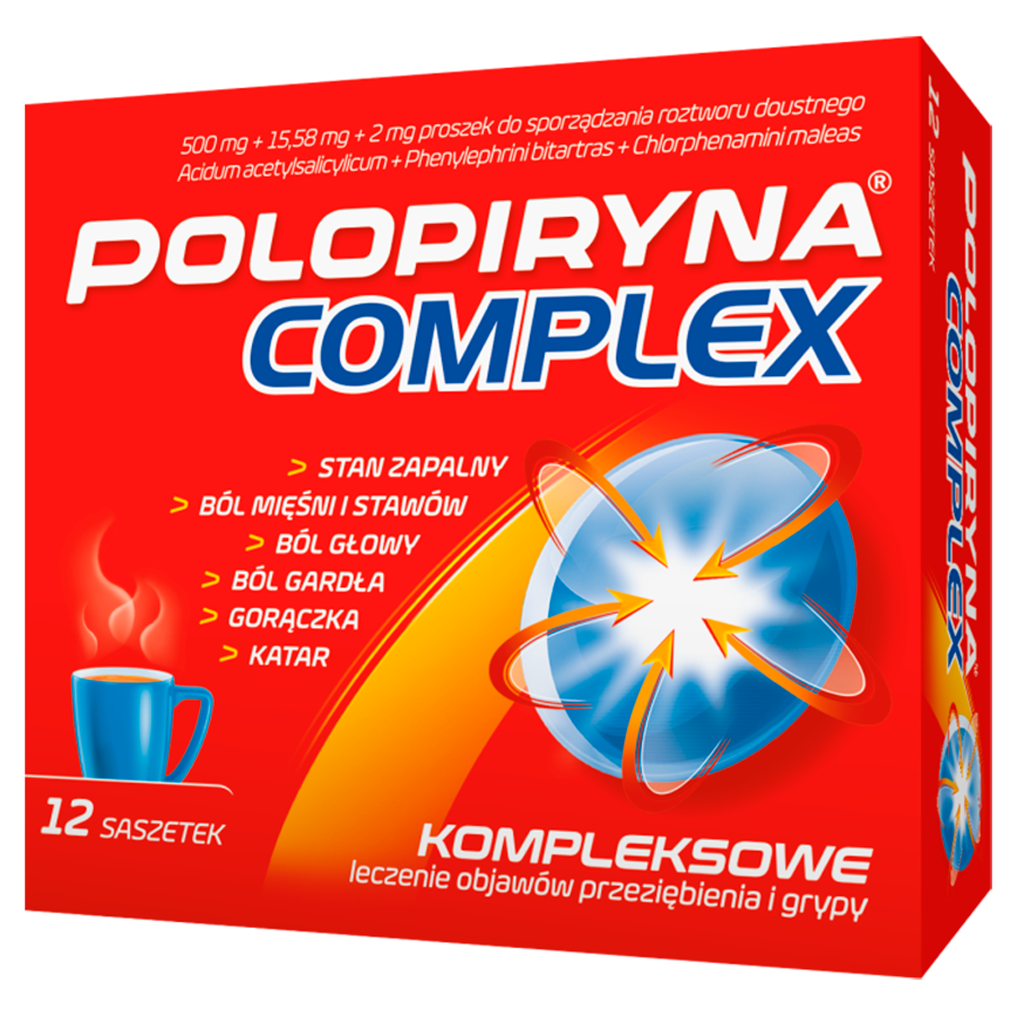 Polopiryna Complex 500mg 12 saszetek zdjęcie