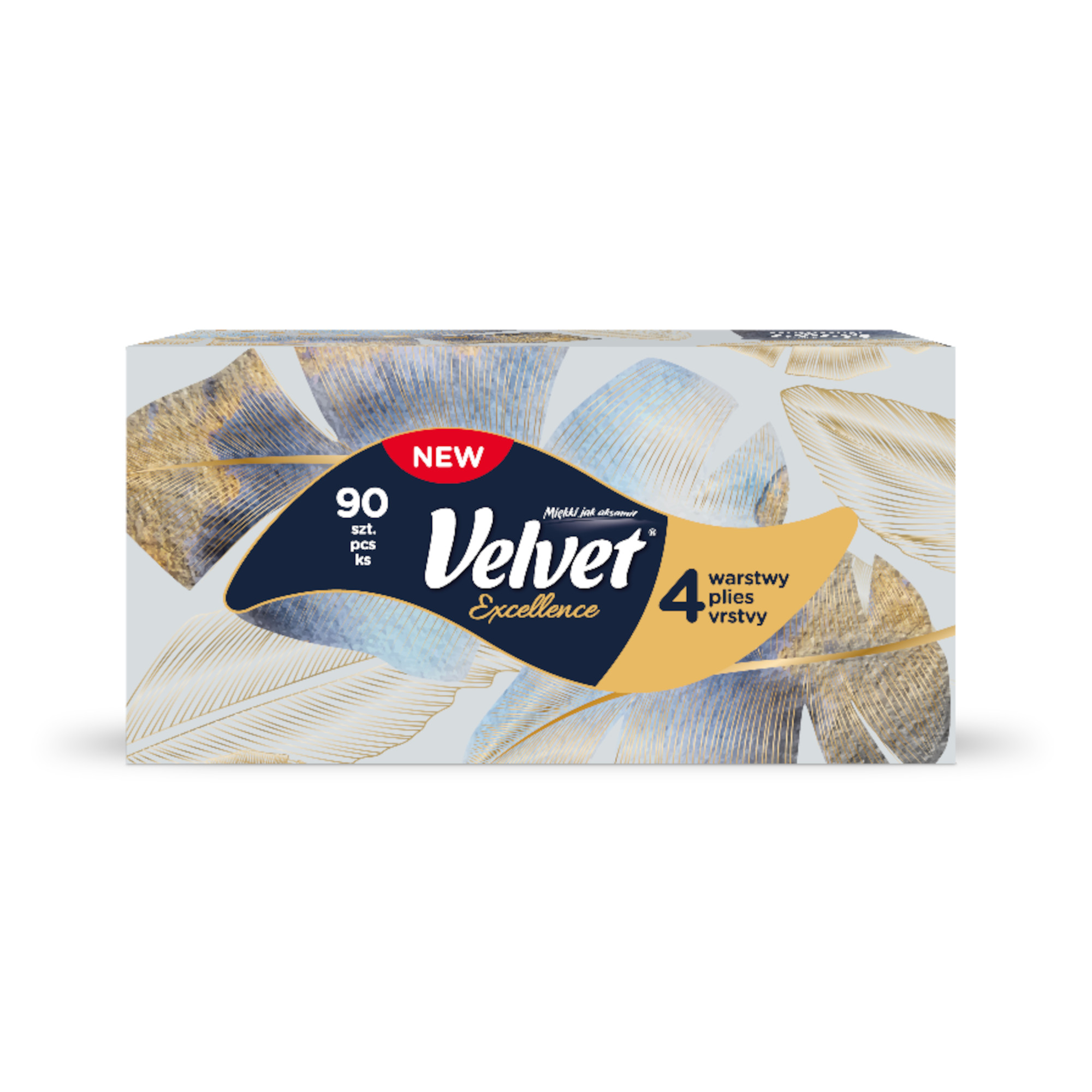 Velvet Care, chusteczki higieniczne, Excellence, 90 sztuk zdjęcie
