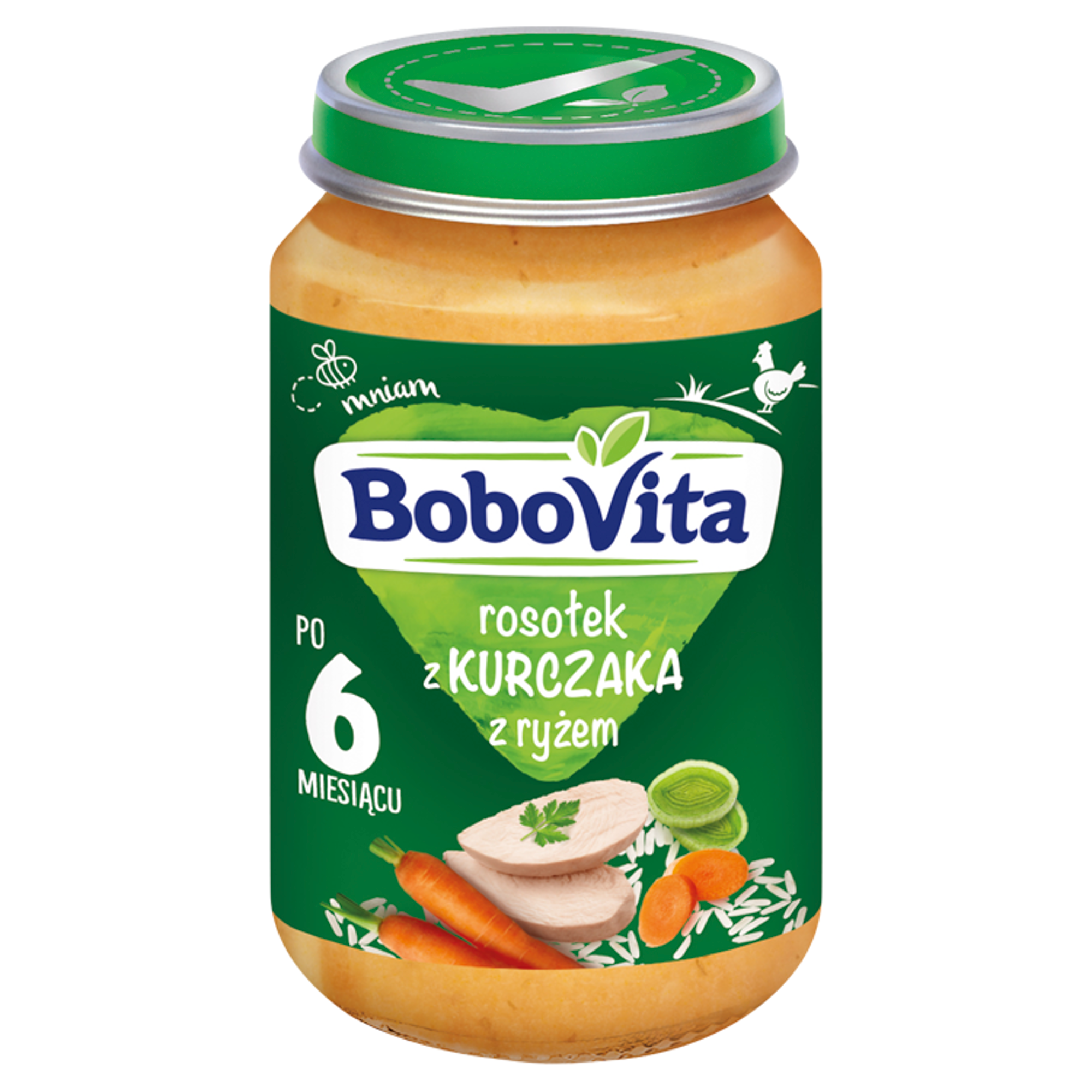 BOBOVITA Rosołek z kurczaka z ryżem po 6 m-cu - 190 g zdjęcie