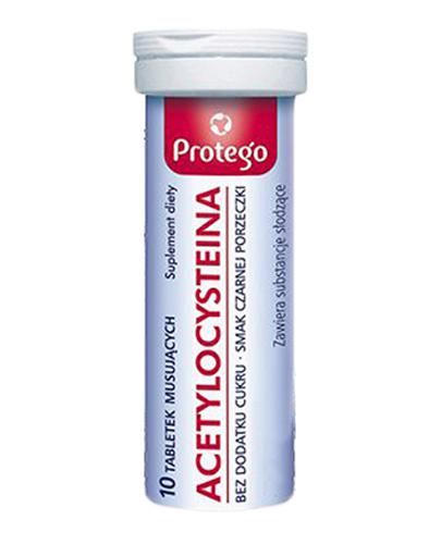 Protego Acetylocysteina 10 tabletek musujących zdjęcie