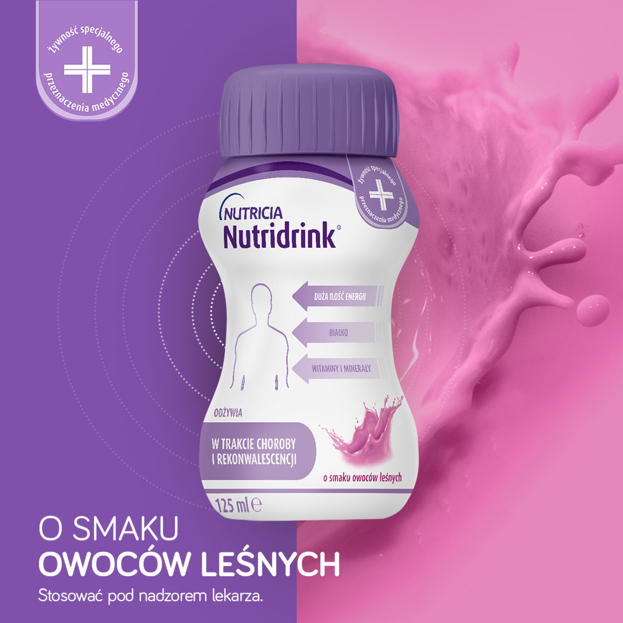 Nutridrink o smaku owoców leśnych  4x 125 ml