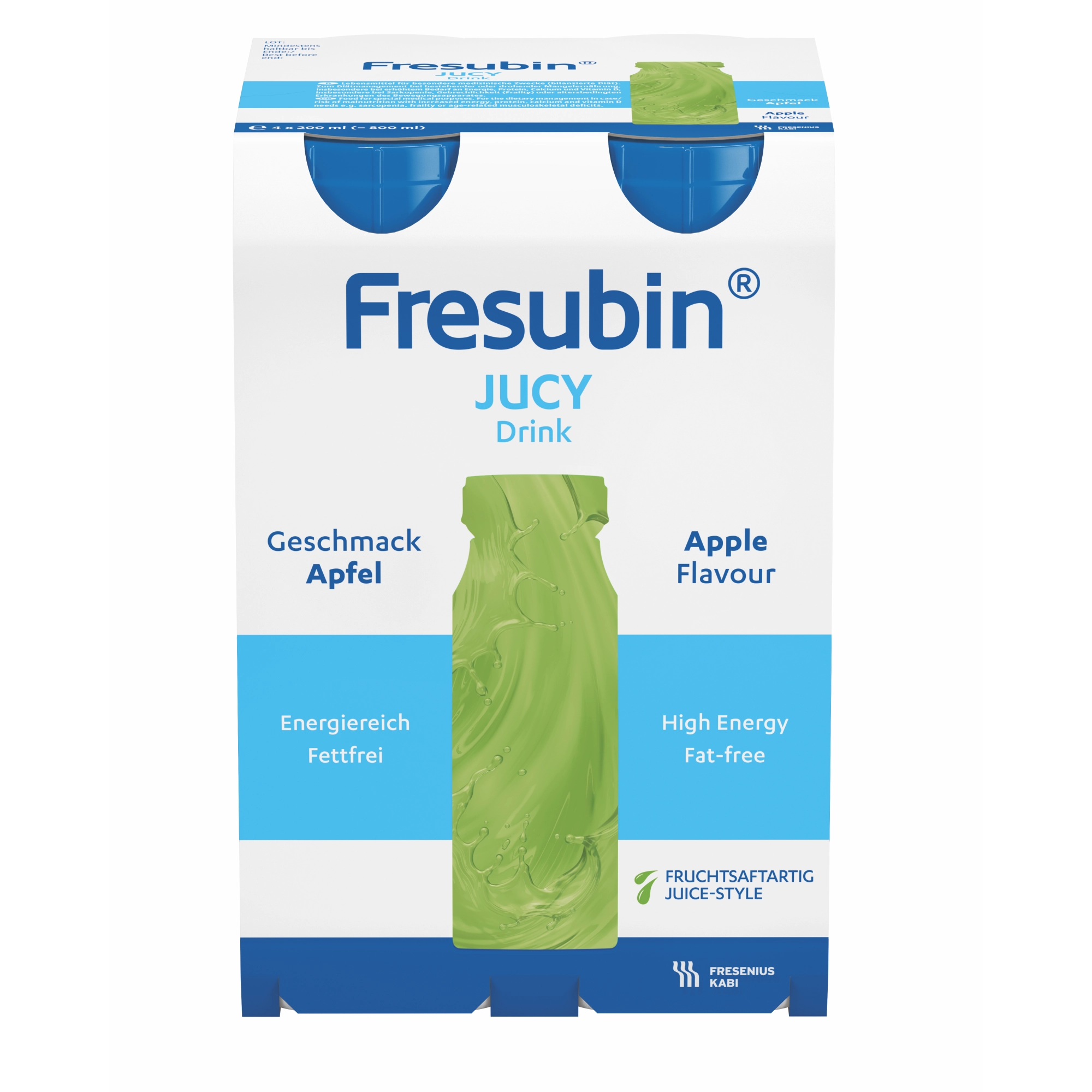 Fresubin, Jucy Drink smak jabłko, 4 x 200 ml zdjęcie