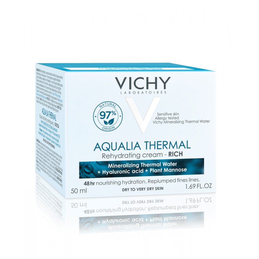 VICHY AQUALIA THERMAL Bogaty krem nawilżający - 50 ml Do skóry suchej - cena, opinie, właściwości