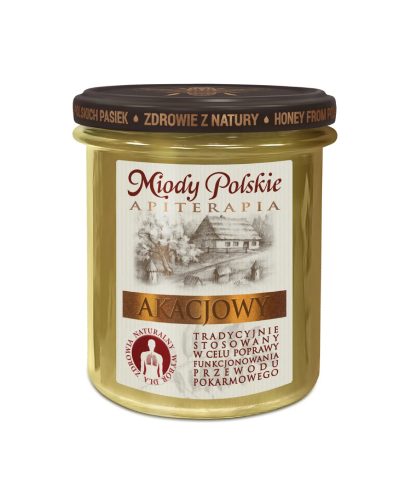 Miody Polskie, miód naturalny akacjowy, 400 g. zdjęcie
