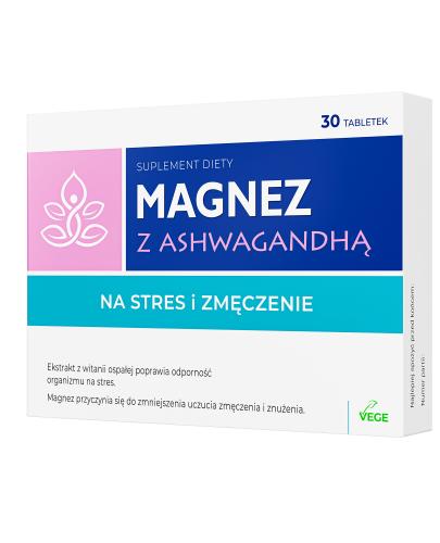 Nature Pharm Magnez z ashwagandą, 30 sztuk zdjęcie