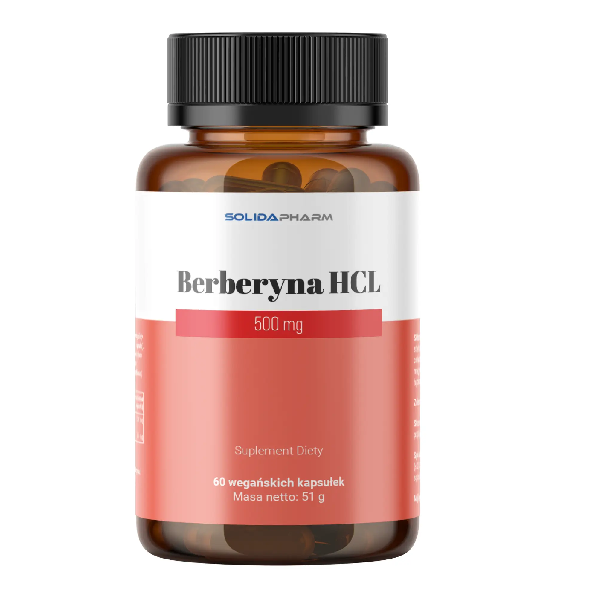 Solida Pharm Berberyna HCl 500 mg, kapusłki, 60 sztuk  zdjęcie