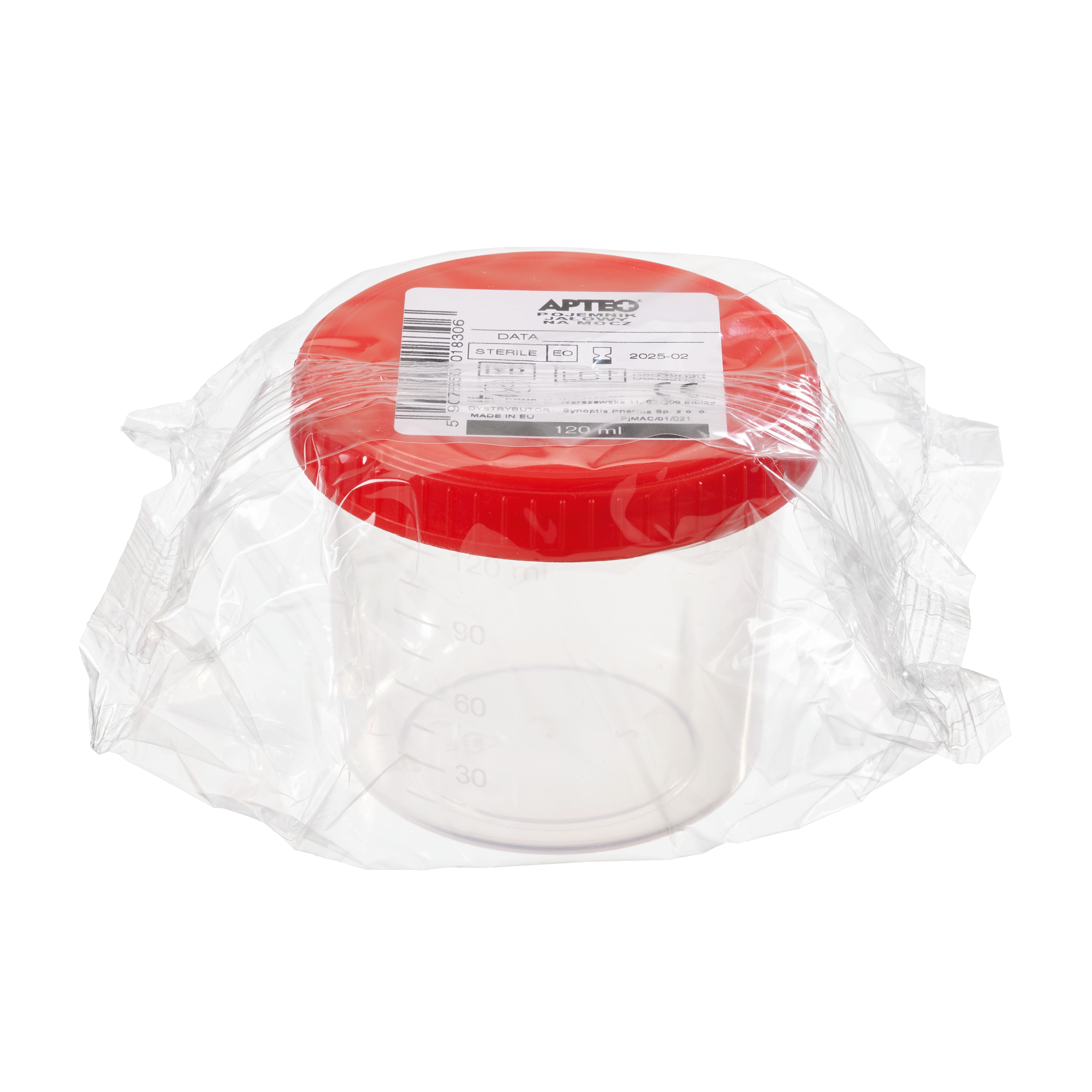 Apteo Care pojemnik jałowy na mocz 120 ml zdjęcie