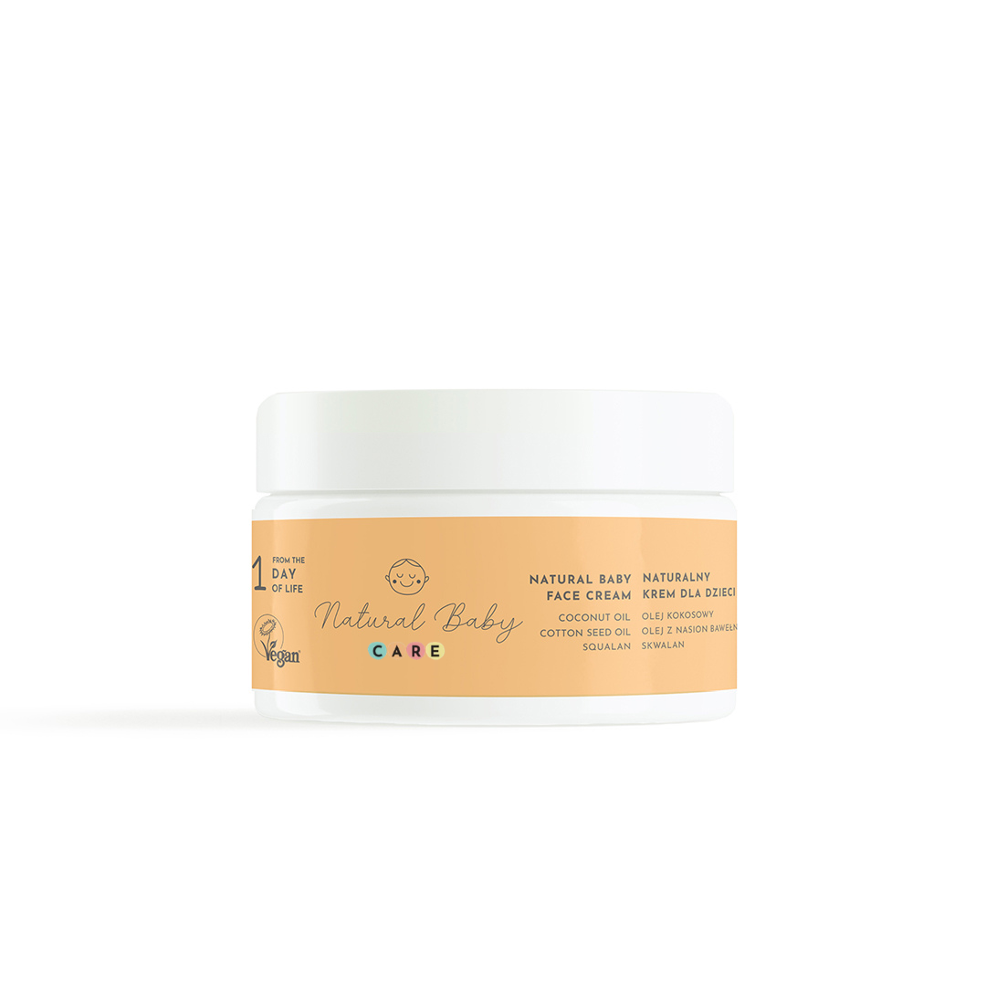 Natural Baby Care Naturalny krem do twarzy dla dzieci bez perfum od 1 dnia życia, 50 ml zdjęcie