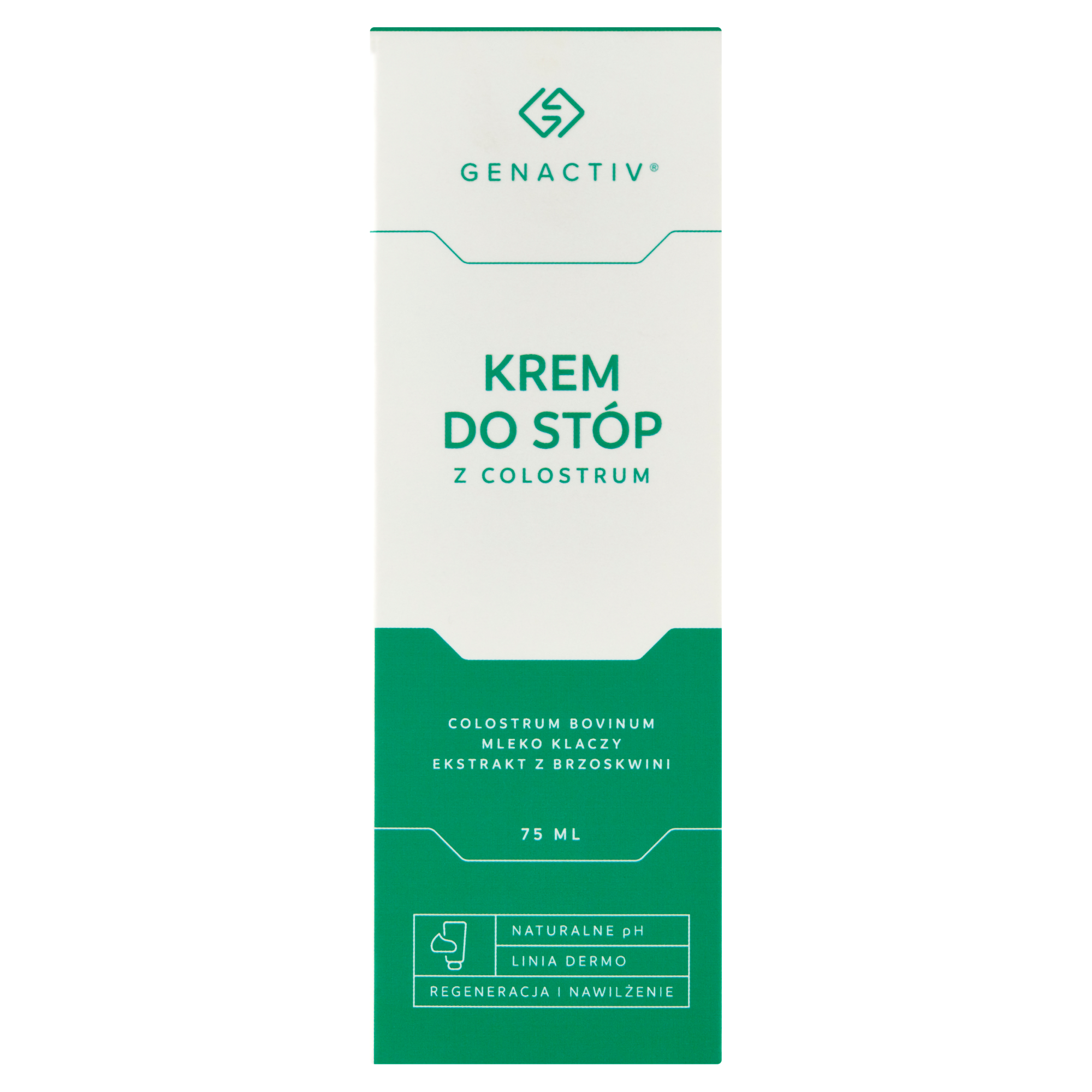 Genactiv Krem do stóp z colostrum, 75 ml - cena, opinie, właściwości zdjęcie