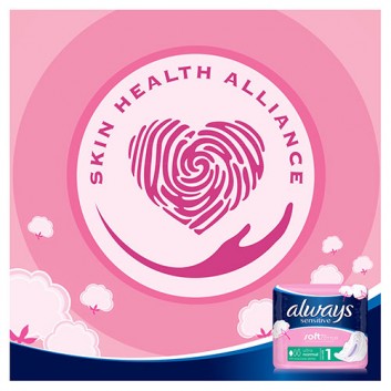 Always Sensitive Normal Plus 1 Podpaski ze skrzydełkami, 10 sztuk