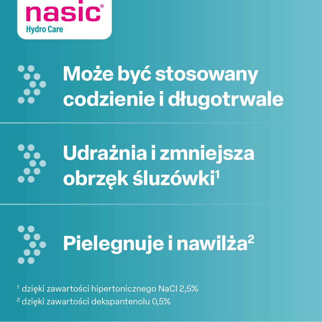 Nasic Hydro Care, aerozol do nosa, 15 ml