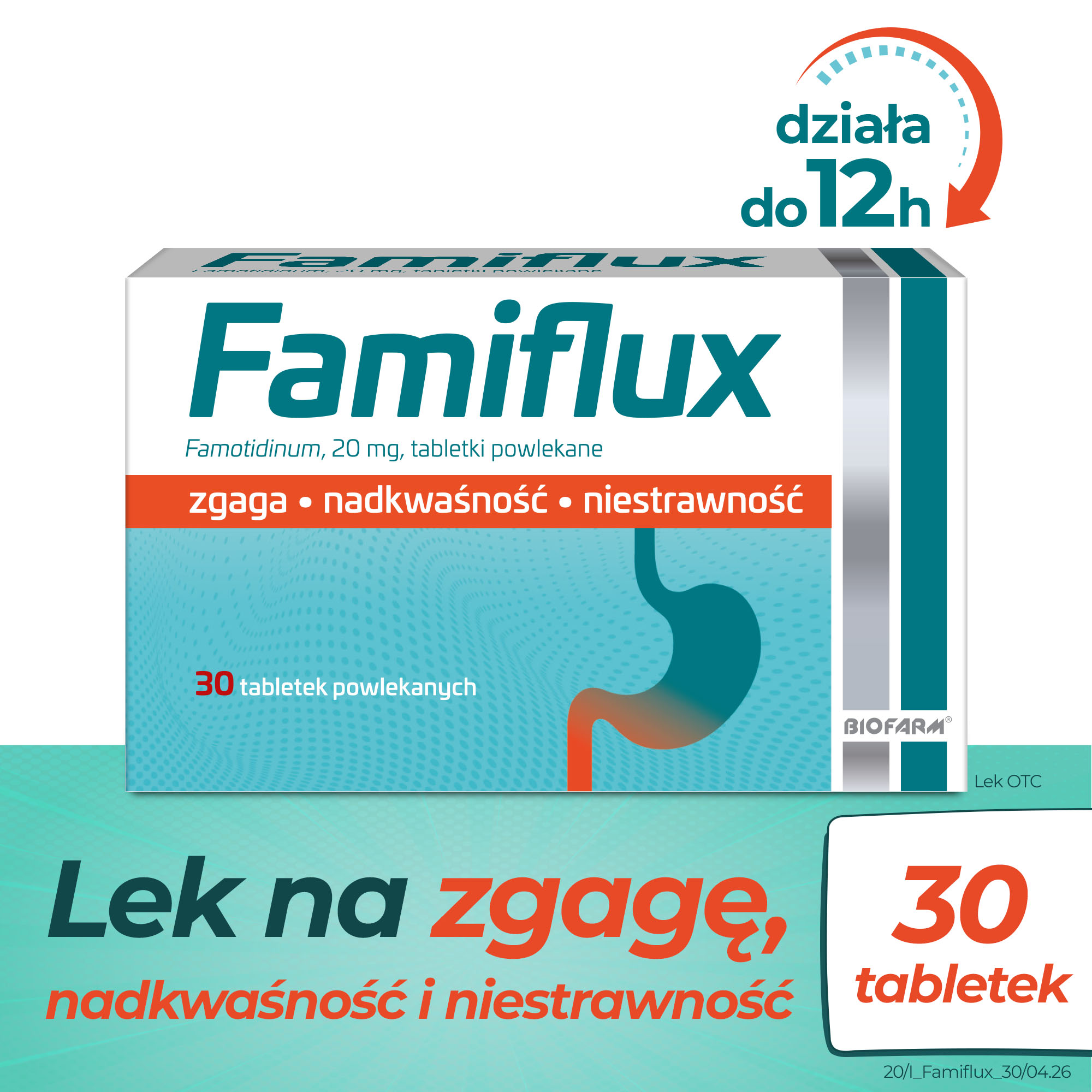 Famiflux 20 mg, tabletki powlekane, 30 sztuk