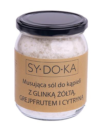 Sydoka Musująca sól do kąpieli z glinką żółtą, grejpfrutem i cytryną - 500 g  zdjęcie