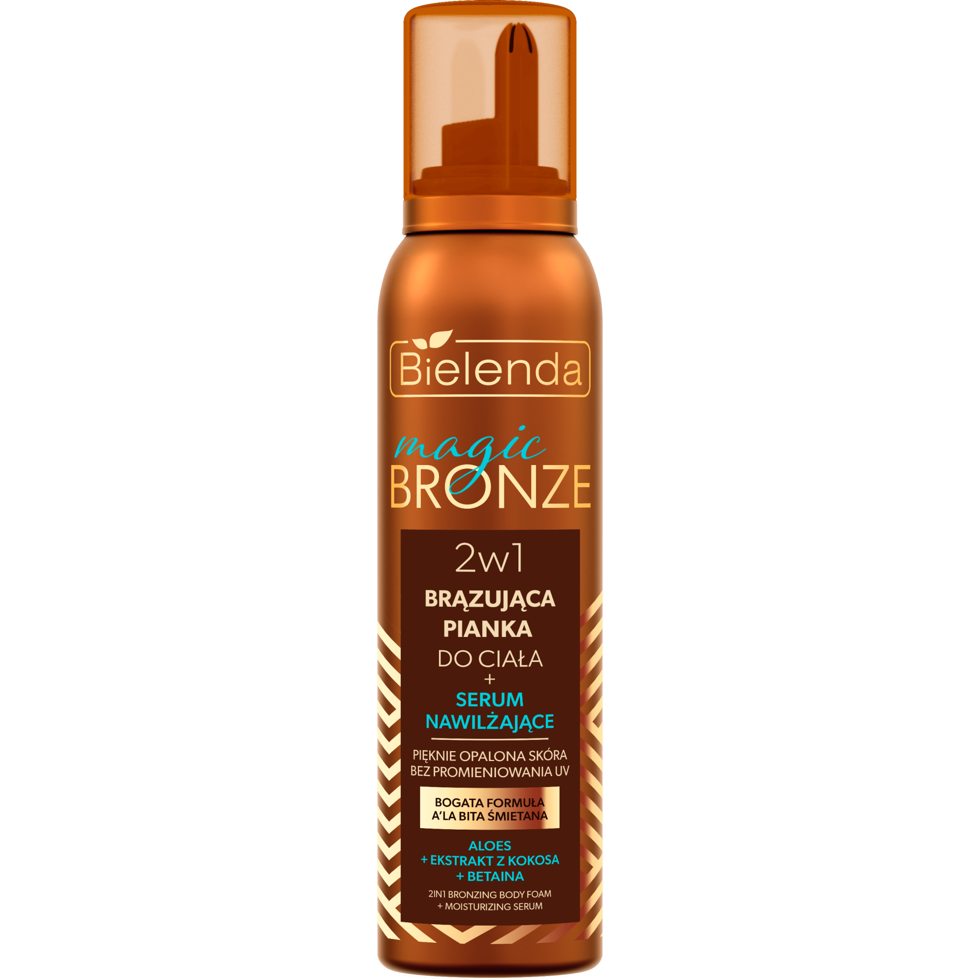 Bielenda Magic Bronze 2w1 Brązująca pianka do ciała + serum nawilżające, 200 ml zdjęcie