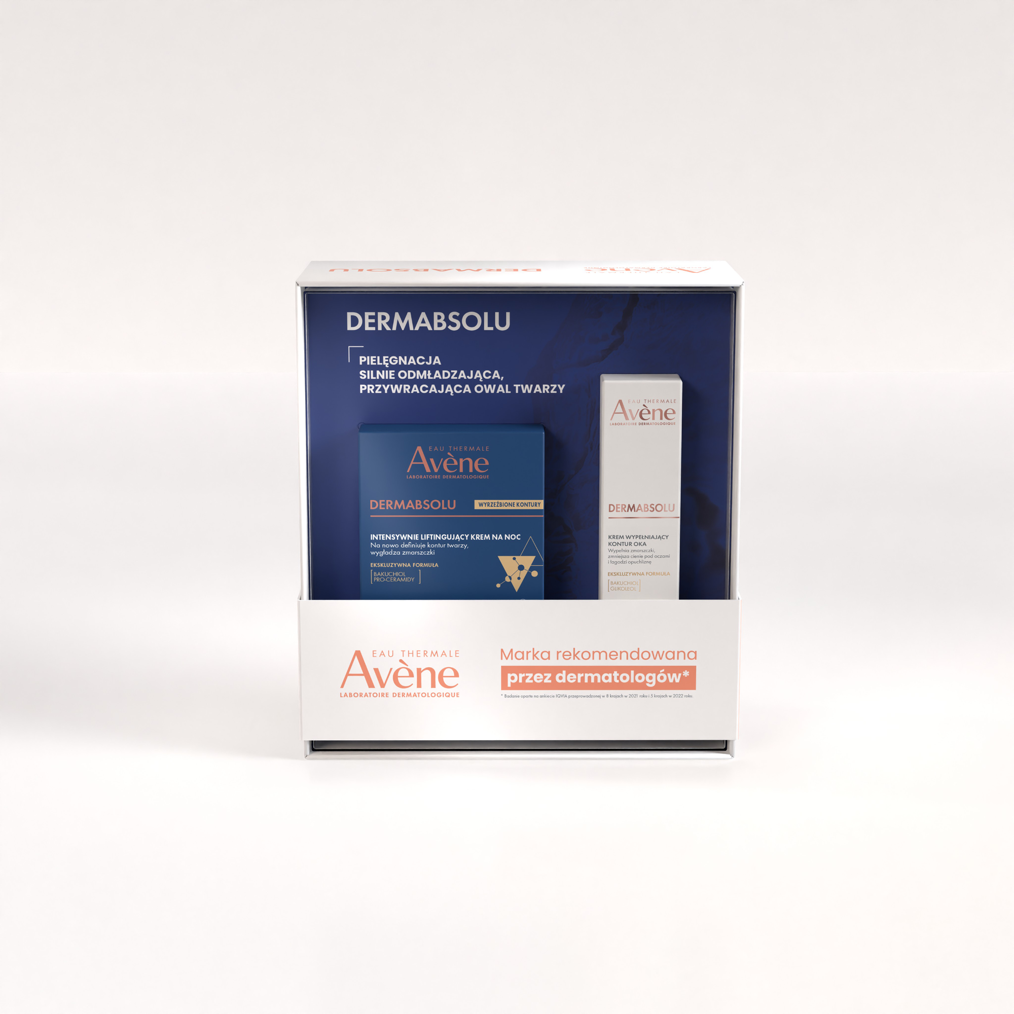 Avene, Zestaw DERMABSOLU na noc, krem na noc intensywnie liftingujący, 40 ml + krem wypełniający kontur oka, 15 ml zdjęcie